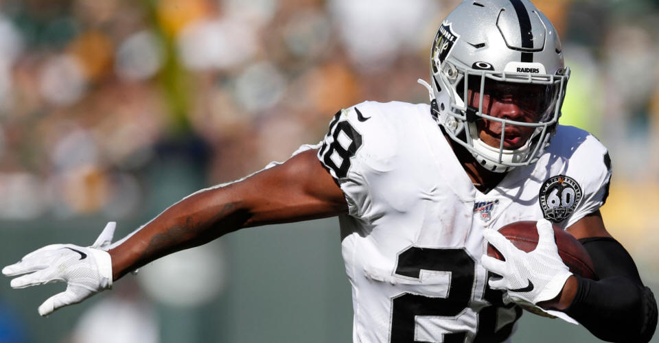 A terrific player,' Raiders rookie Josh Jacobs has attention of Lions'  defense