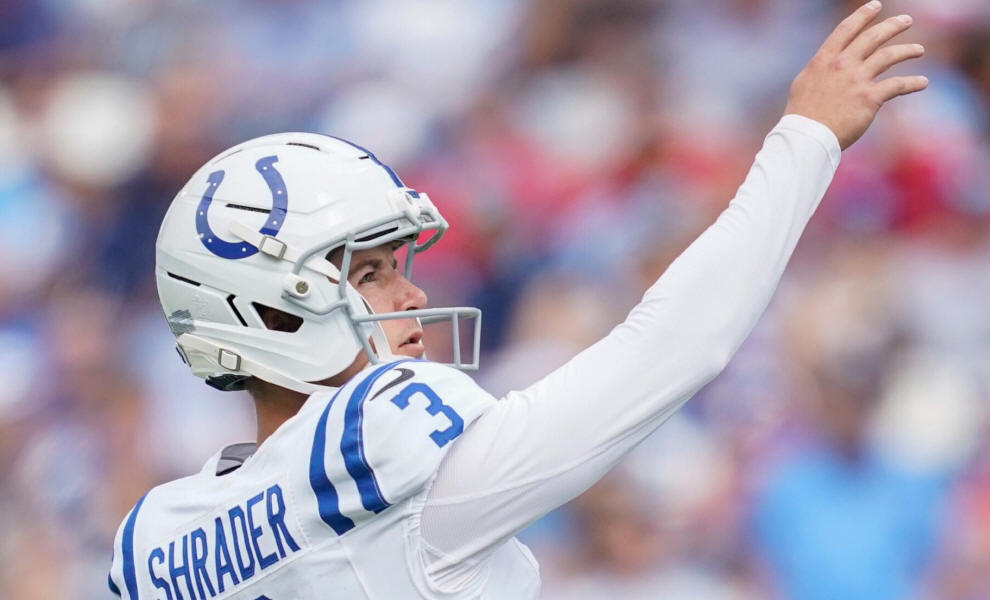 Colts K Spencer Shrader Out For Season